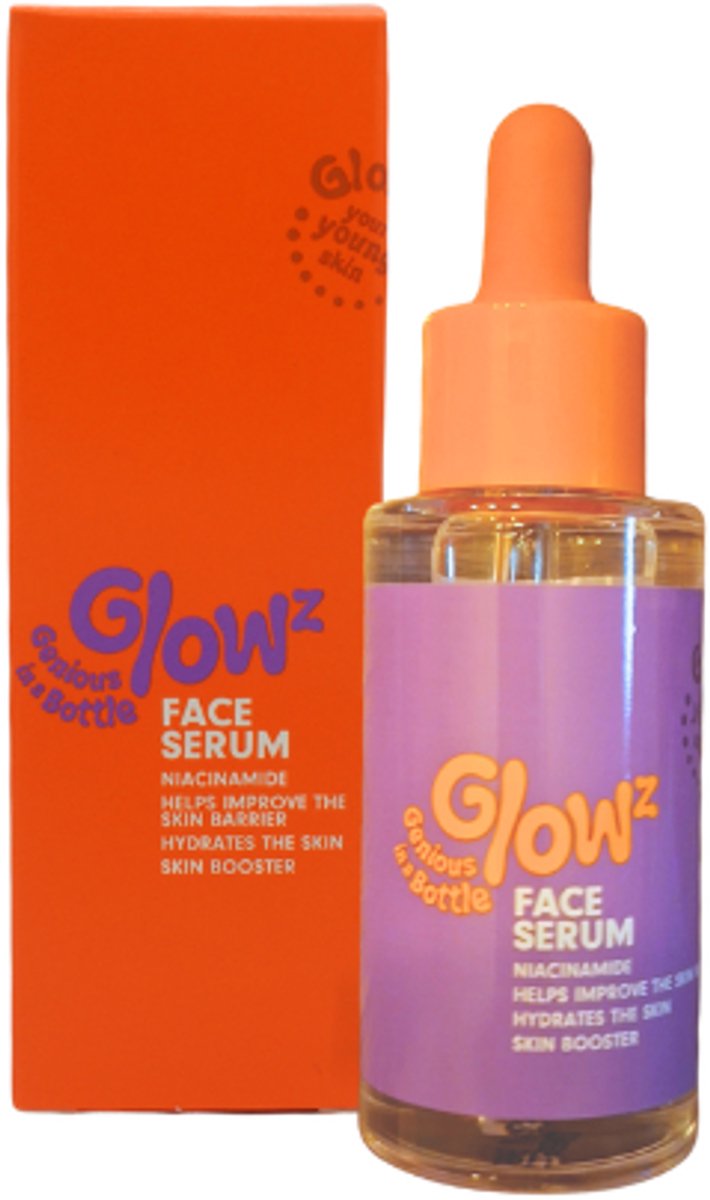 Glow'z Genius in a Bottle veido serumas su niacinamidu
